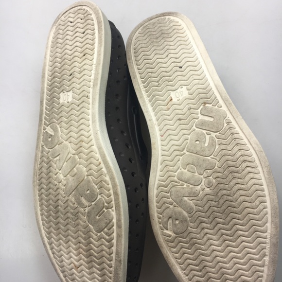 Native Unisex Sneaker Shoes Unisex Brown Perforated Low Top Slip Ons size 40 - Picture 11 of 11
